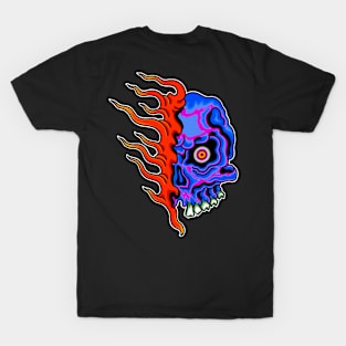 Neon Ghost Skull T-Shirt